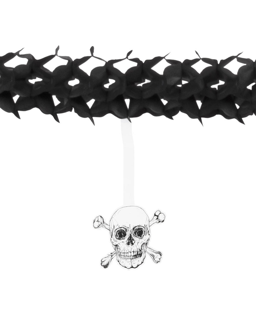 Guirlande en papier Pirate Jolly Roger 4 m