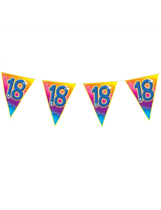 Guirlande fanions âge 18 ans 5 m