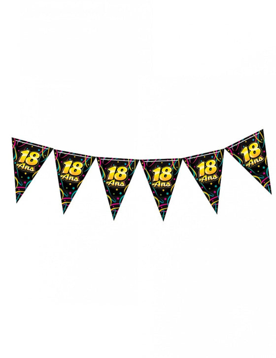 Guirlande fanions anniversaire 18 ans