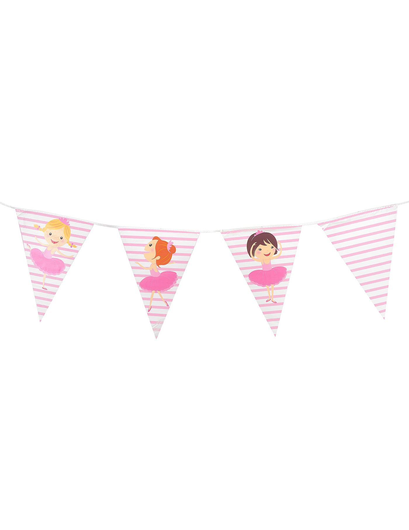 Guirlande en plastique fanions ballerines 270 cm