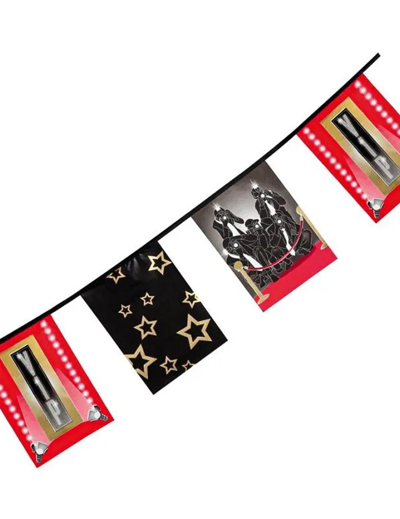 Guirlande fanions papier vip 6 m décoration cinéma
