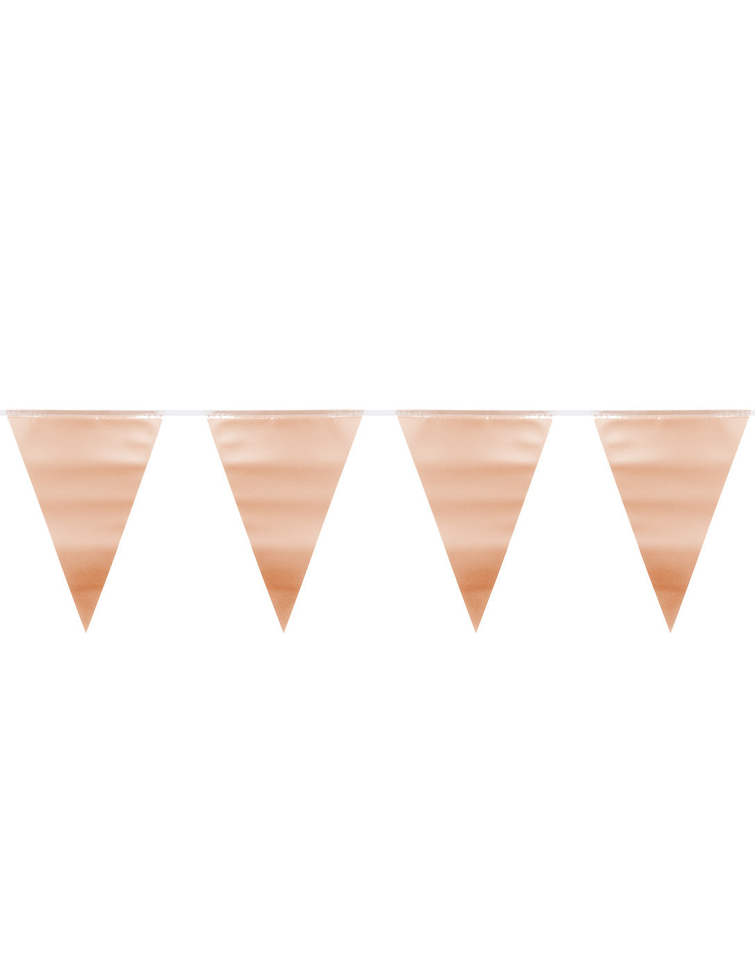 Guirlande fanions rose gold métallique 6 m