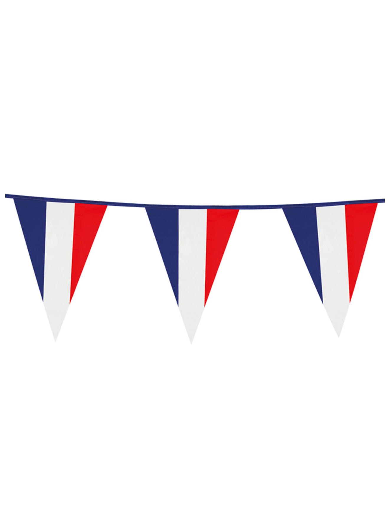 Guirlande à fanions drapeaux supporter France 10 m