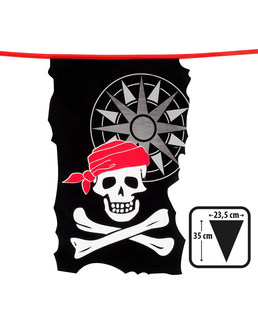 Guirlande fanions tête de mort