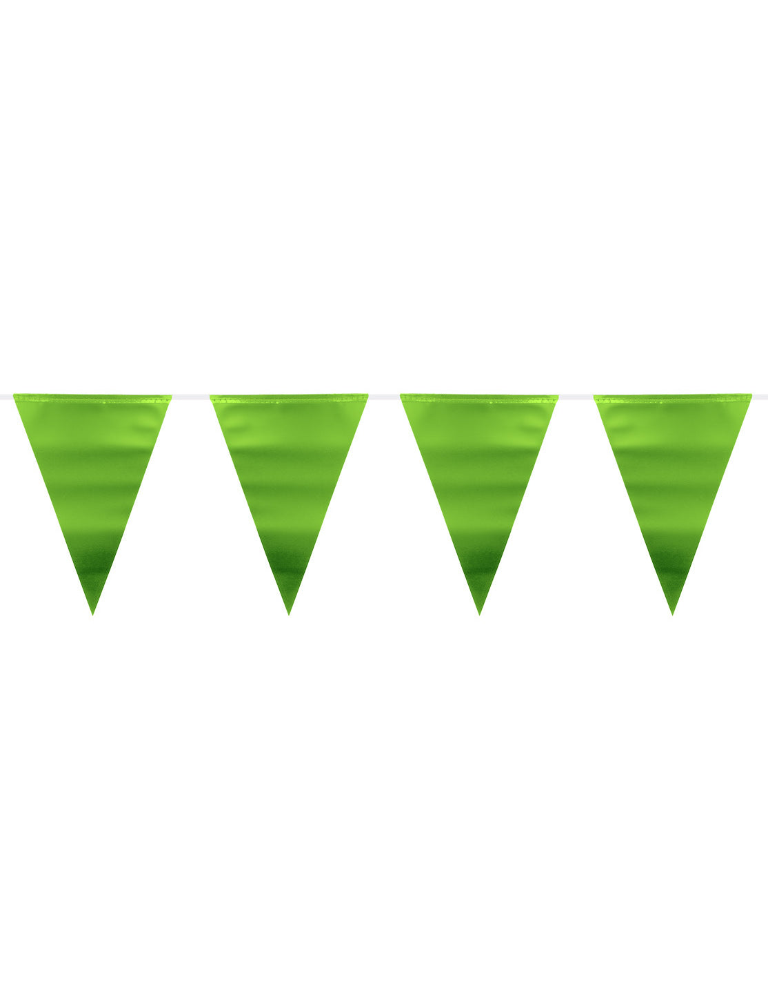 Guirlande fanions vert métallique 6 m