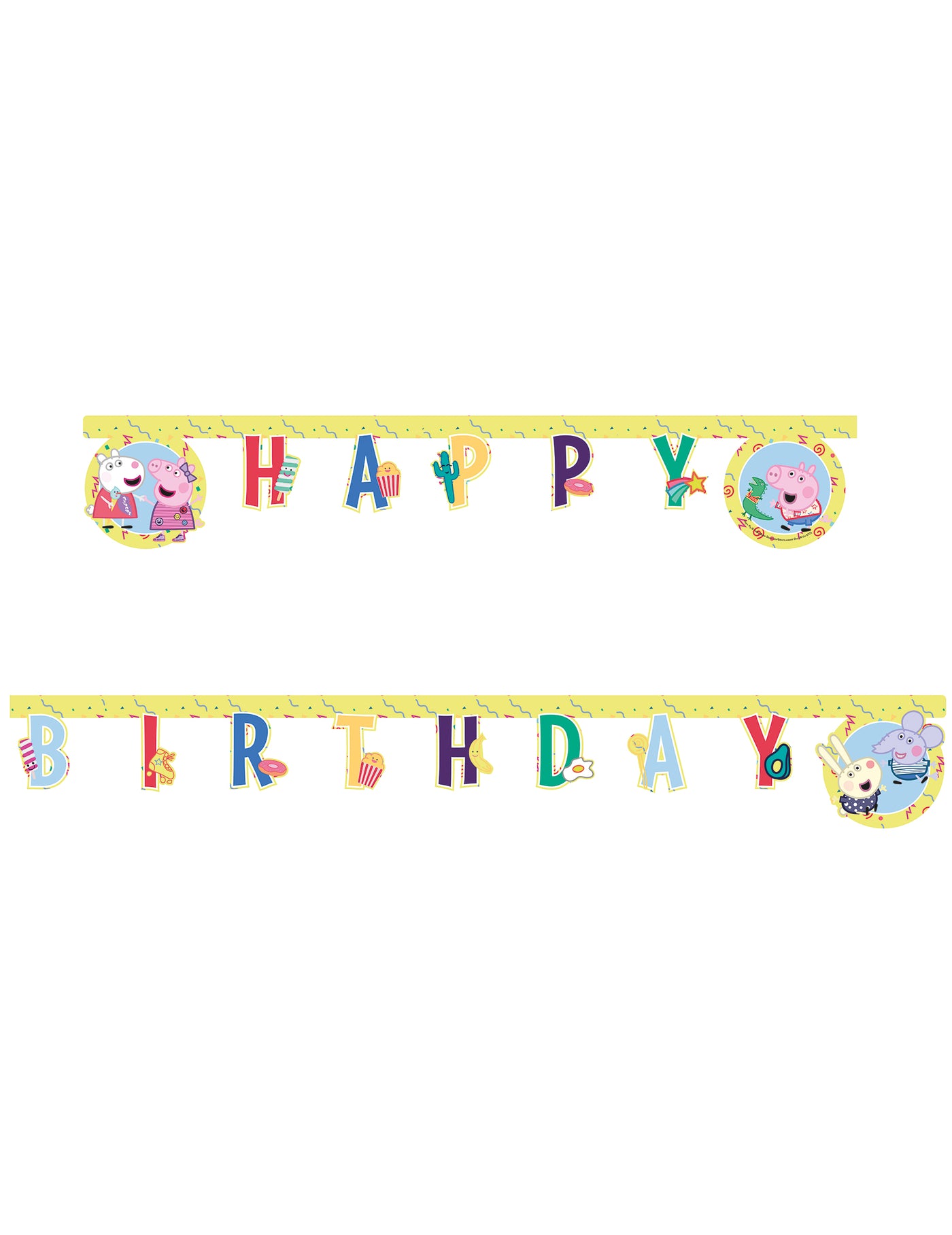 Guirlande Happy Birthday Peppa Pig 2 m