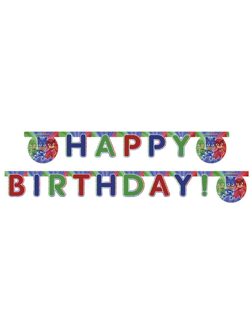 Guirlande Happy Birthday Pyjamasques  200 x 16 cm