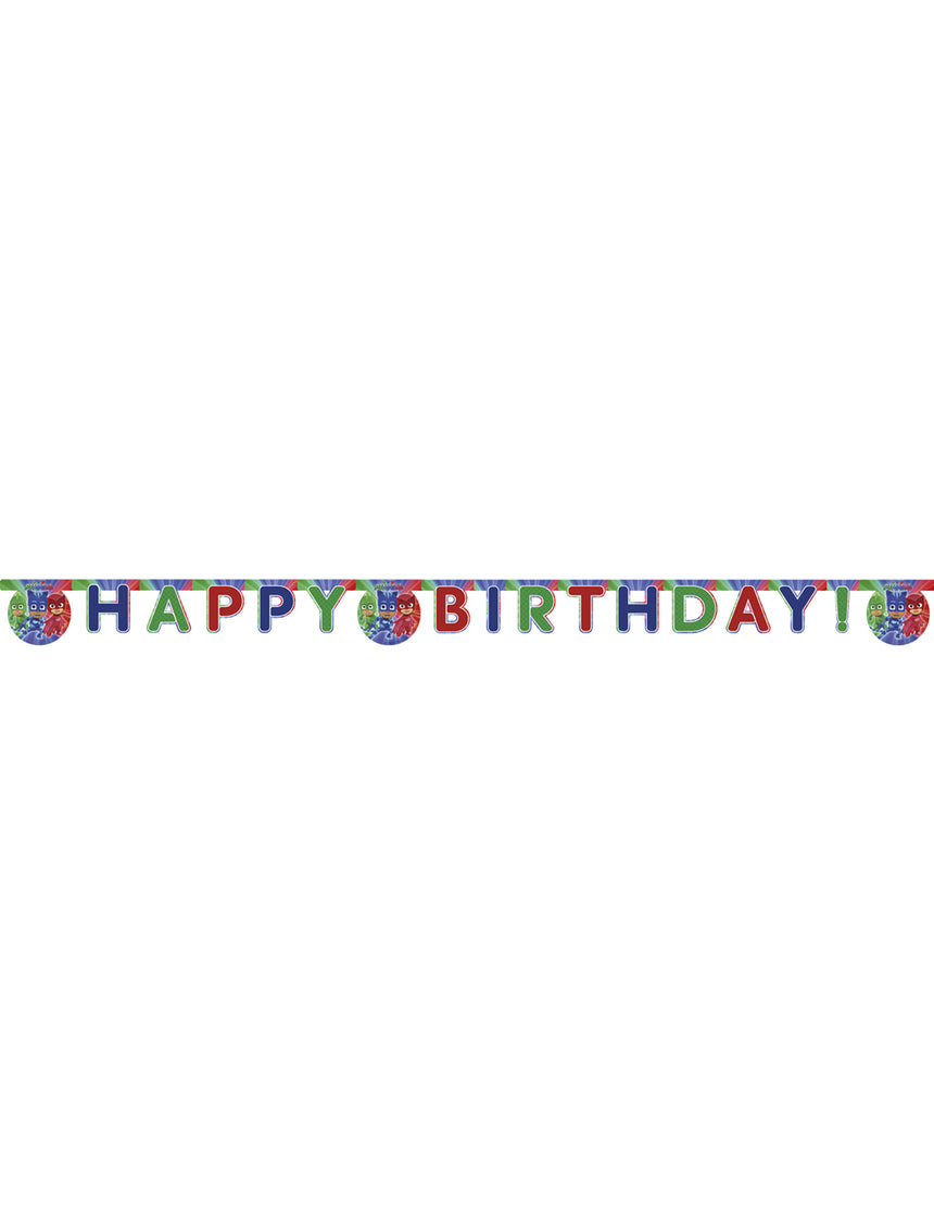 Guirlande Happy Birthday Pyjamasques  200 x 16 cm