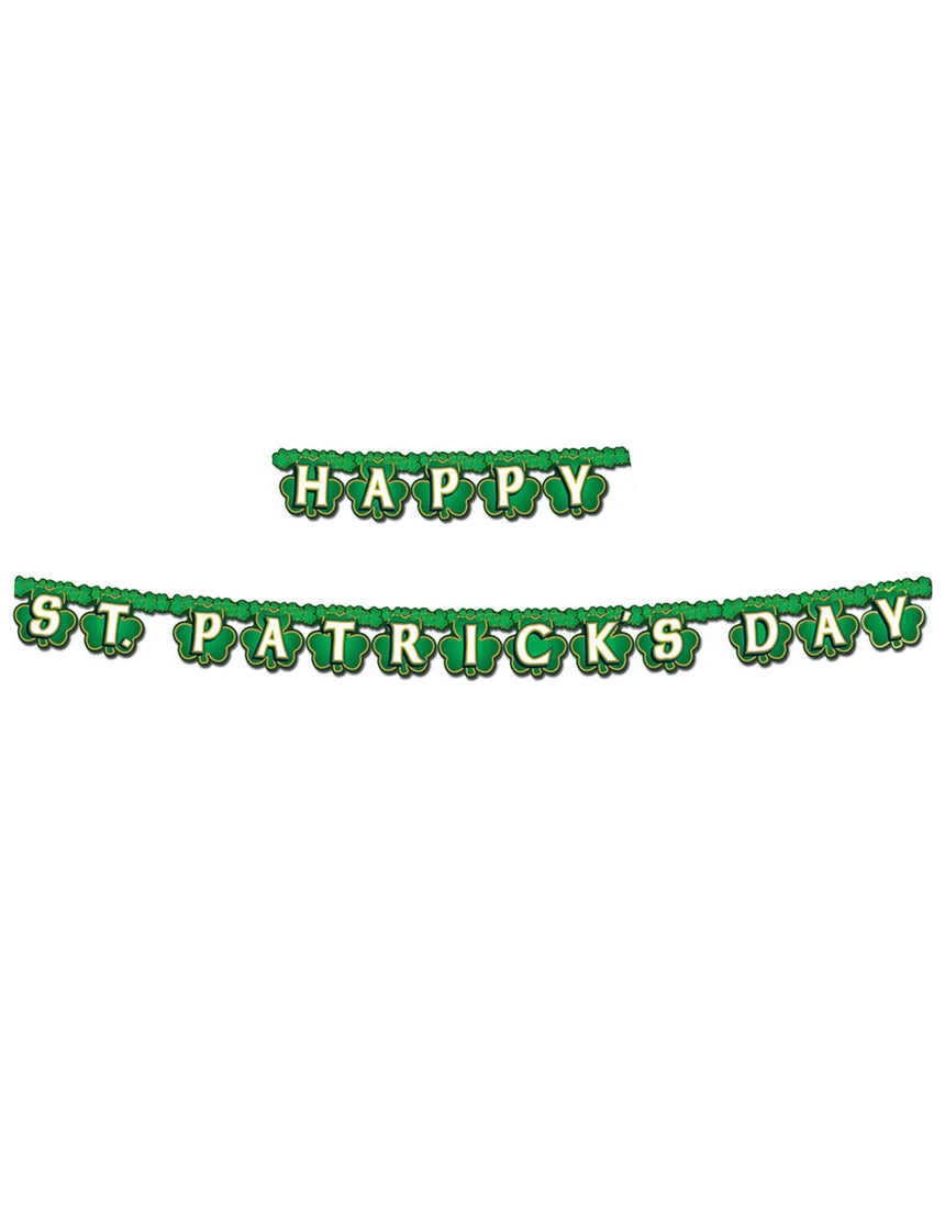 Guirlande Happy St. Patrick's Day verte 2 m