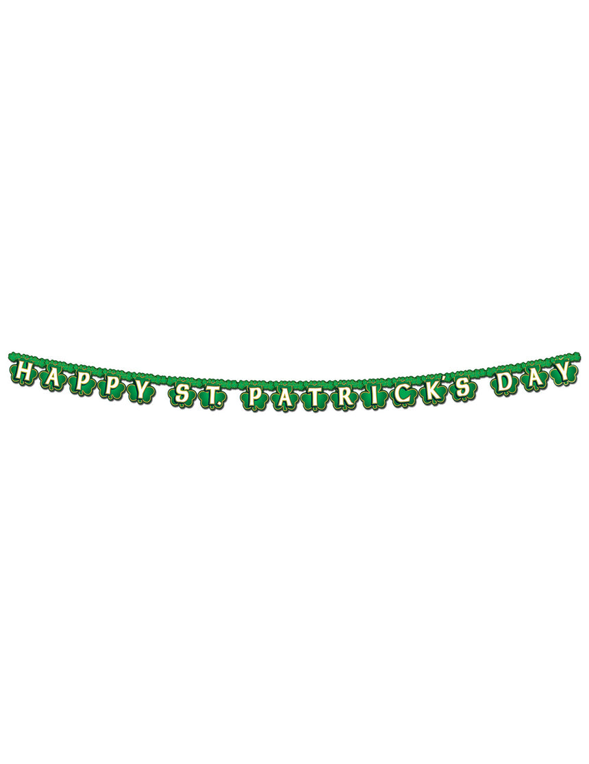 Guirlande Happy St. Patrick's Day verte 2 m