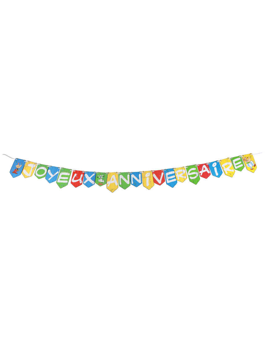 Guirlande Joyeux Anniversaire Astérix 250 cm