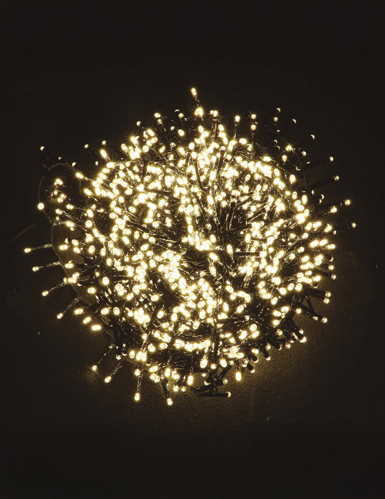 Guirlande lumineuse blanc chaud 20 m 1000 led d'extérieur
