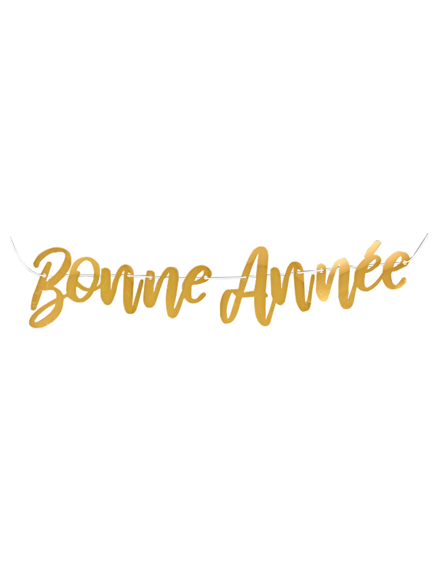 Guirlande Bonne Année dorée 120 cm