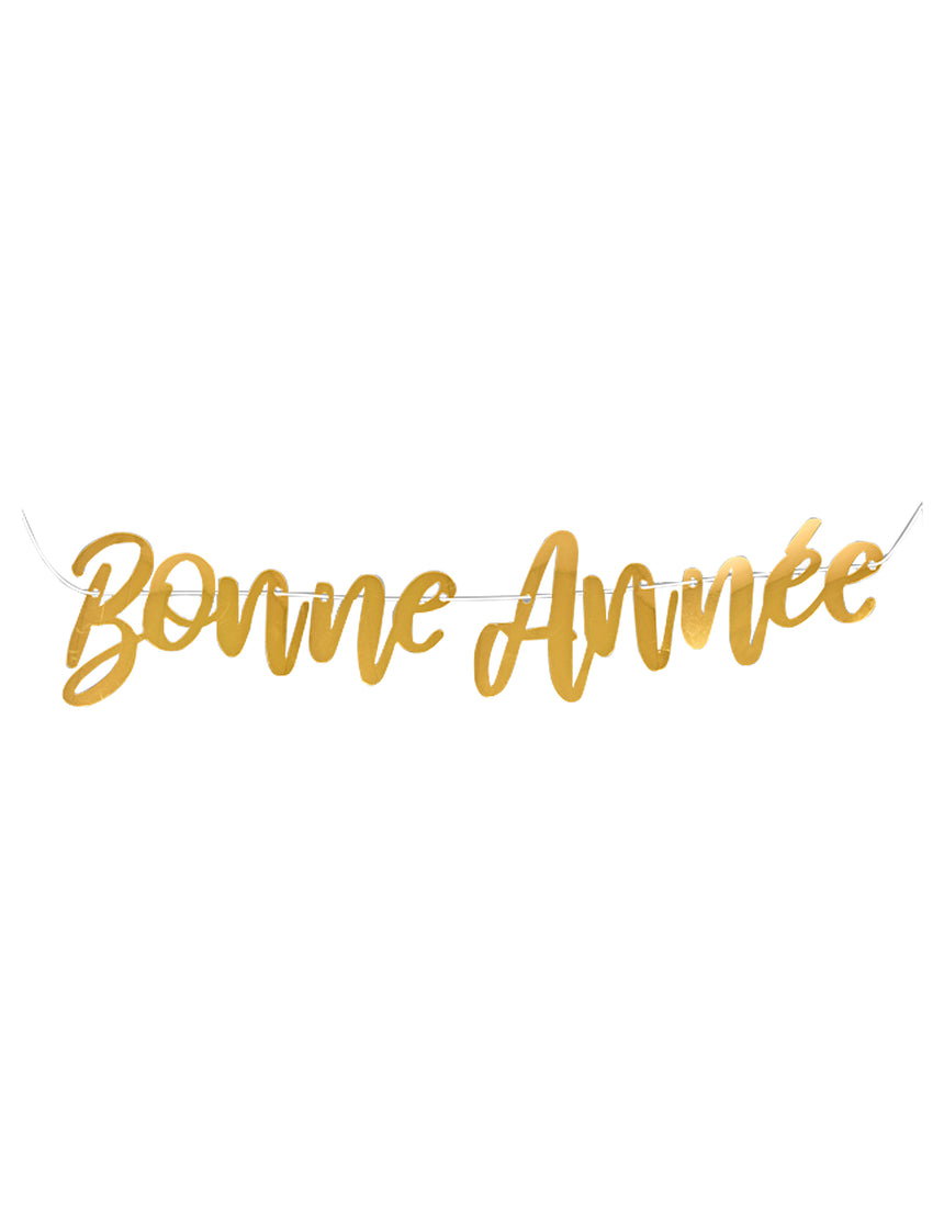 Guirlande Bonne Année dorée 120 cm