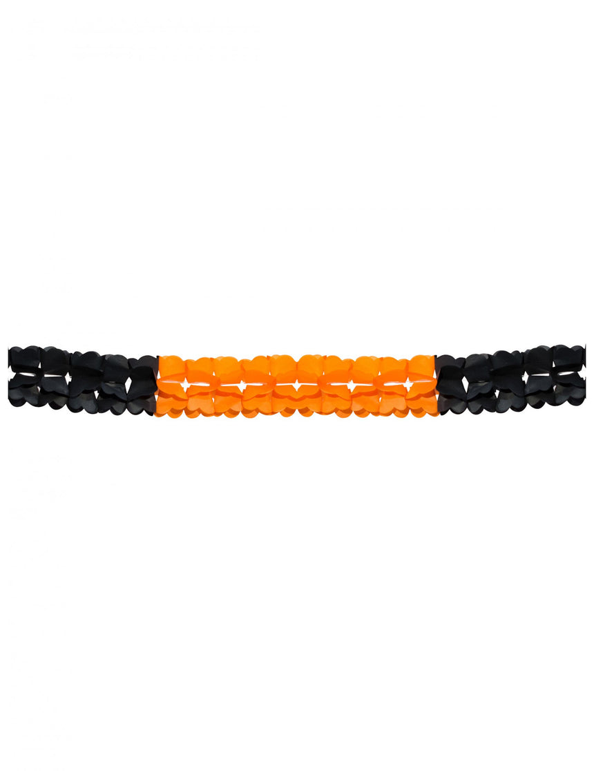 Guirlande orange et noir Halloween