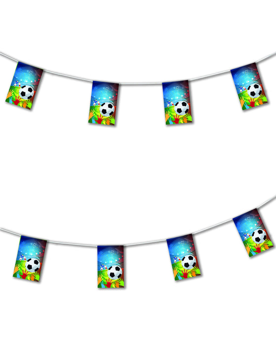 Guirlande papier ignifugé Football 4,5 m