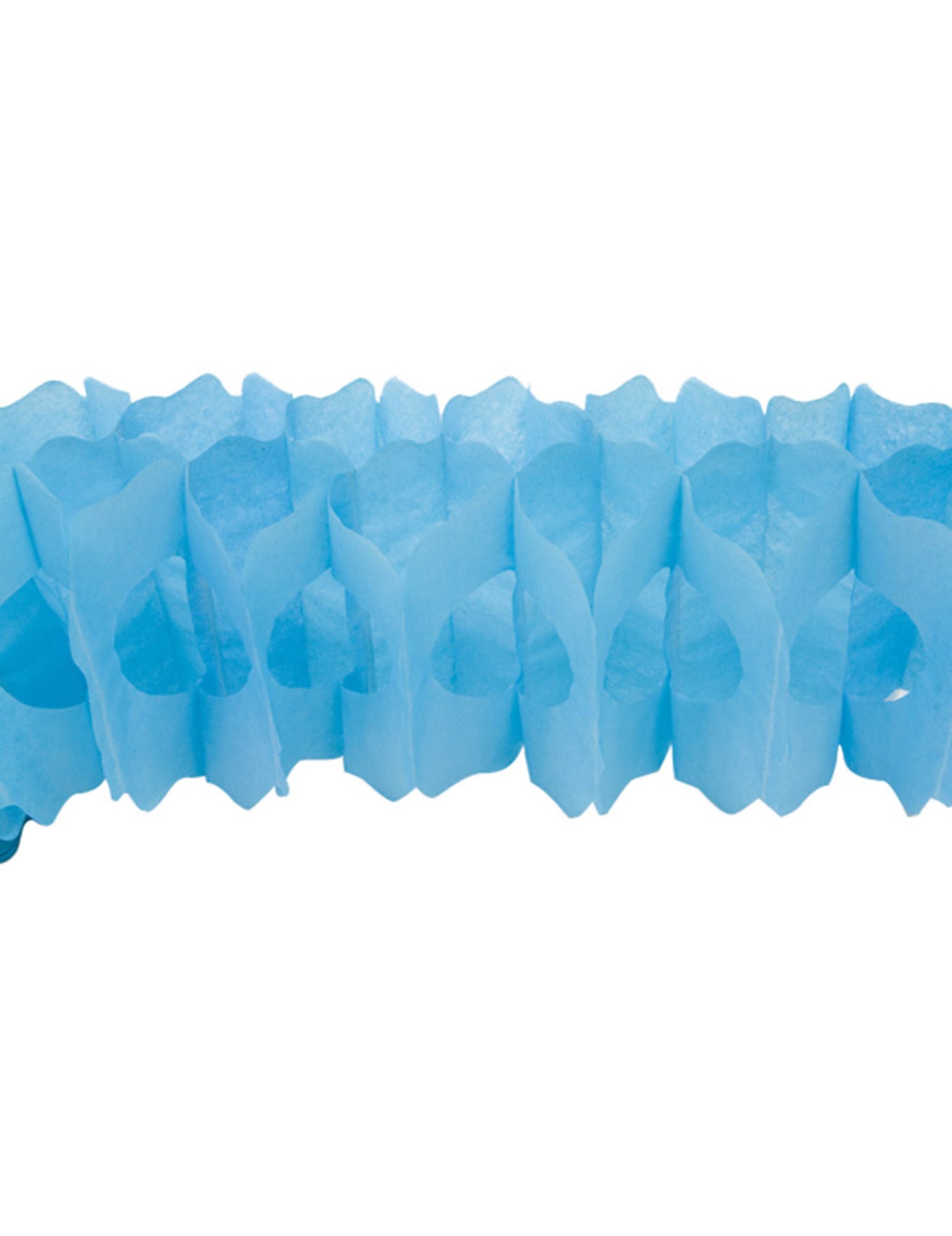 Guirlande papier turquoise 15cm x 4m modèle Zinnia