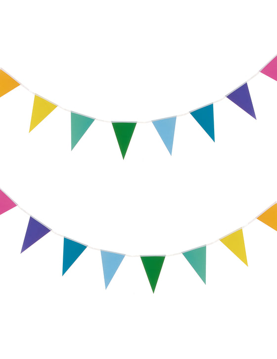 Guirlande petits fanions multicolores 2 m
