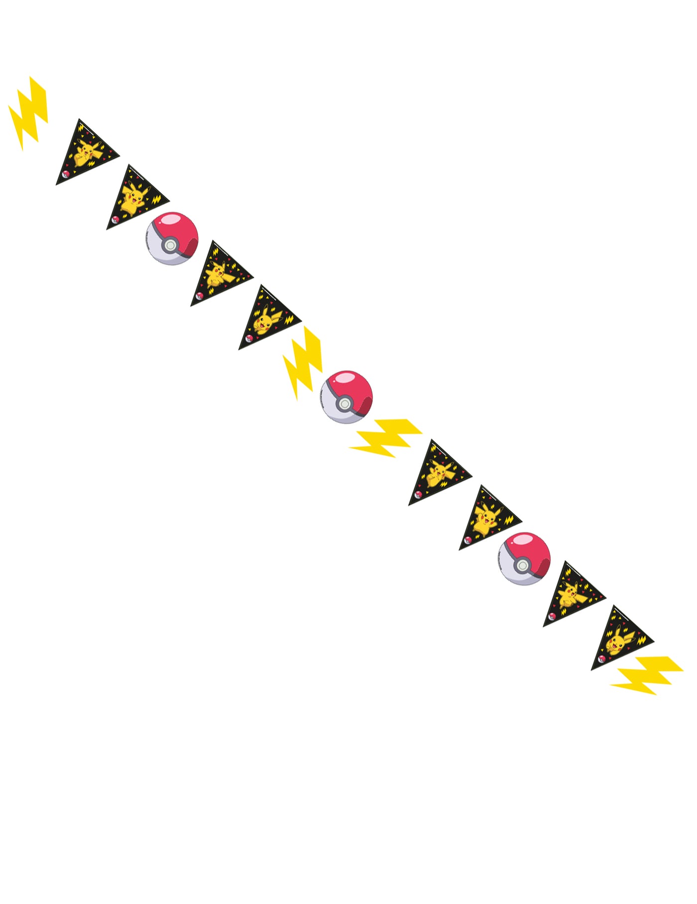 Guirlande Pokémon Pikachu 3,3 m