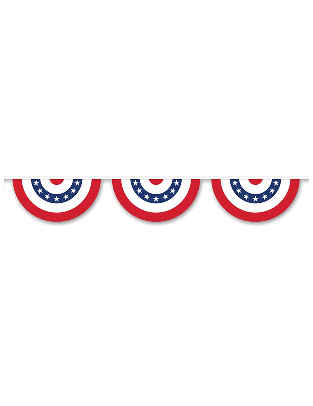 Guirlande en plastique demi cercle USA 3,66 m