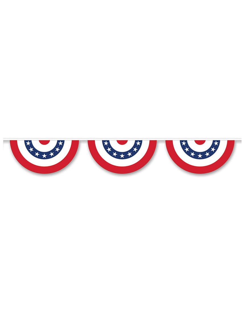 Guirlande en plastique demi cercle USA 3,66 m