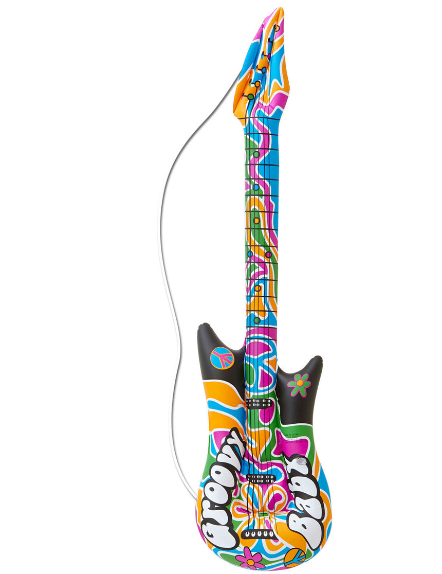 Guitare gonflable hippie 105 cm