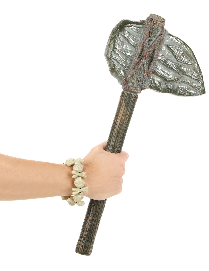 Hache préhistorique 56 cm en plastique