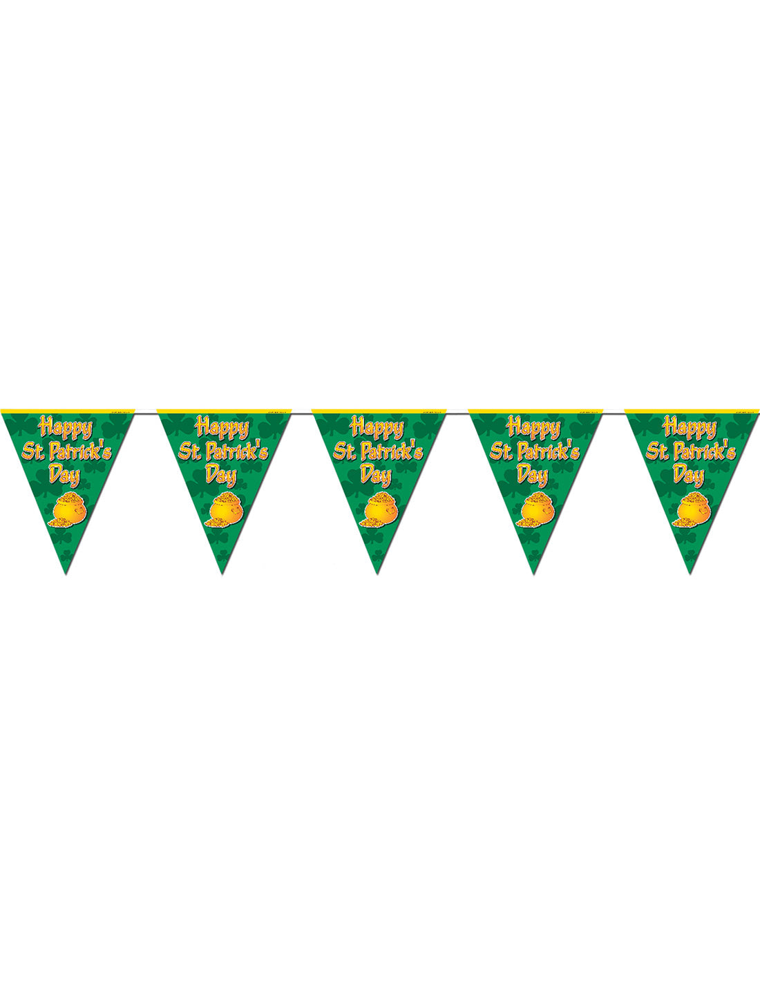 Guirlande fanions Happy St Patrick's Day 3.6m