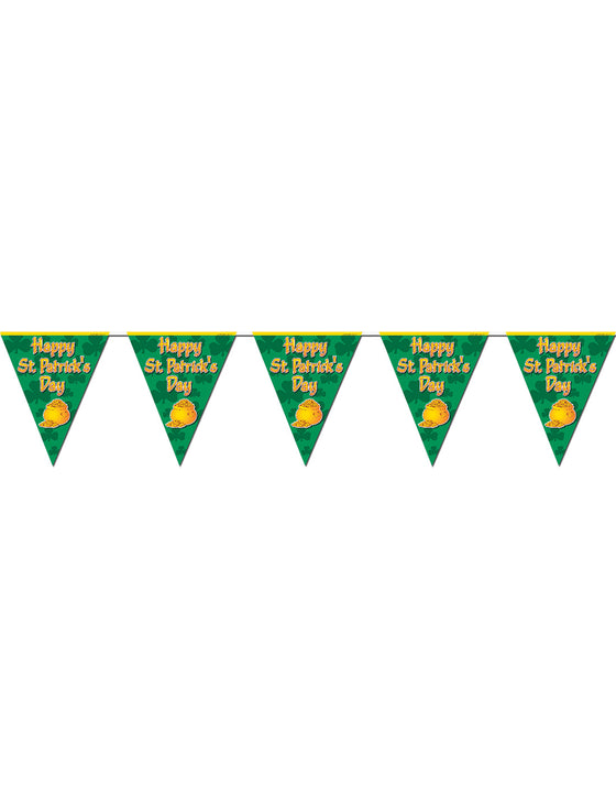 Guirlande fanions Happy St Patrick's Day 3.6m