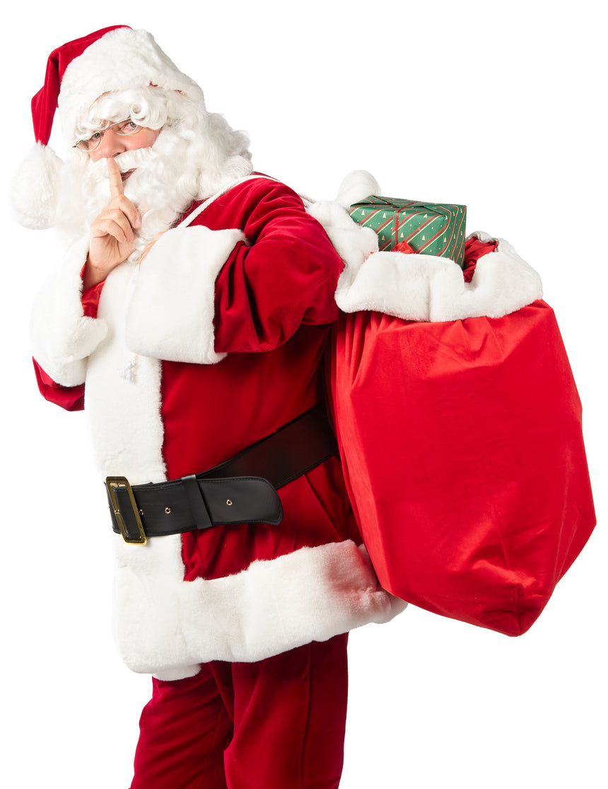 Hotte du Père Noël en Velours Luxe