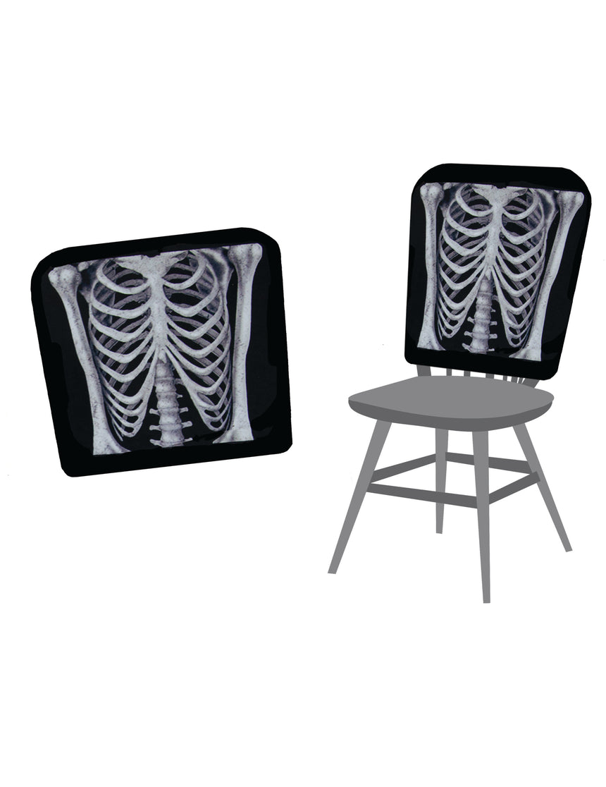 Housse de chaises squelette 38 X 48 cm Halloween