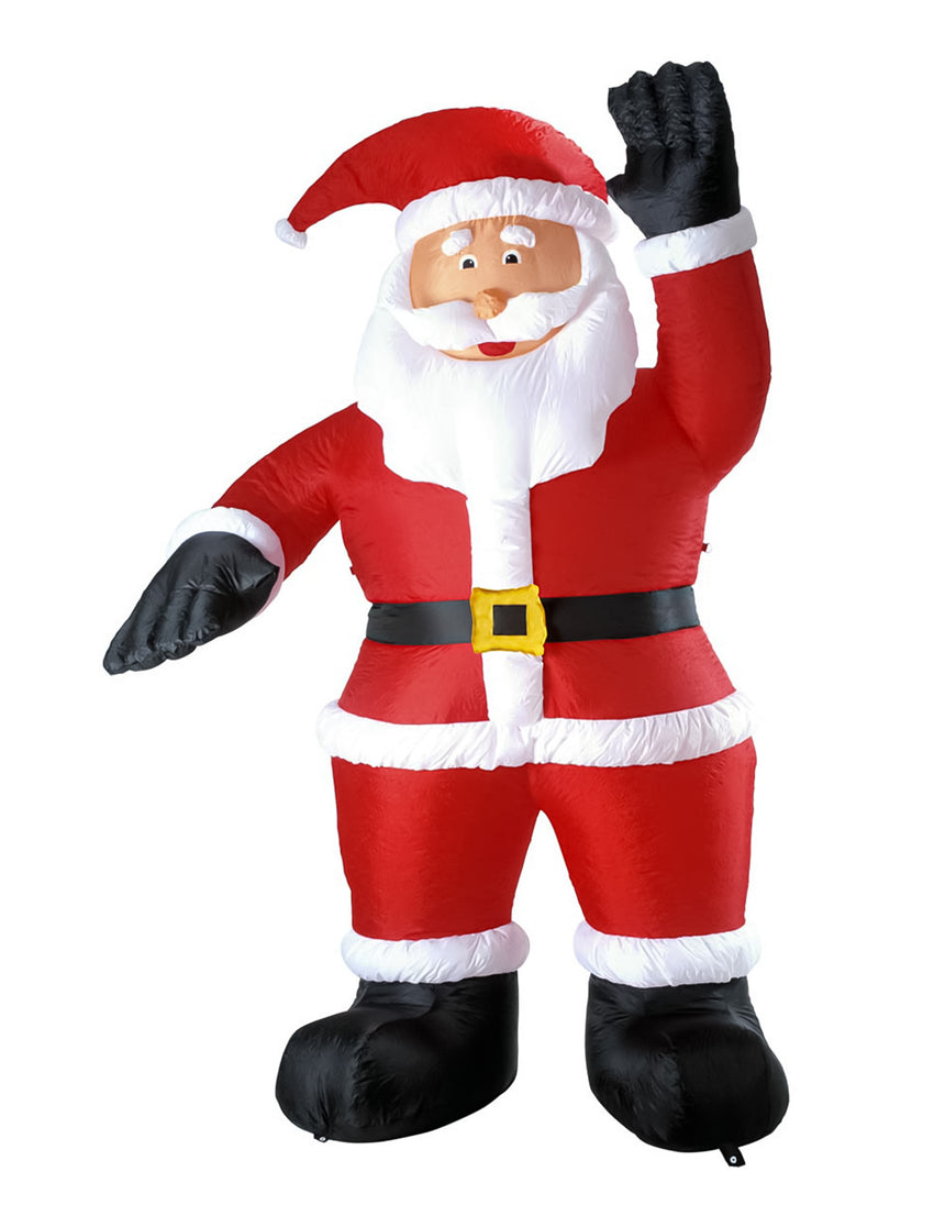 Décoration Père Noël géant gonflable et lumineux 244 cm