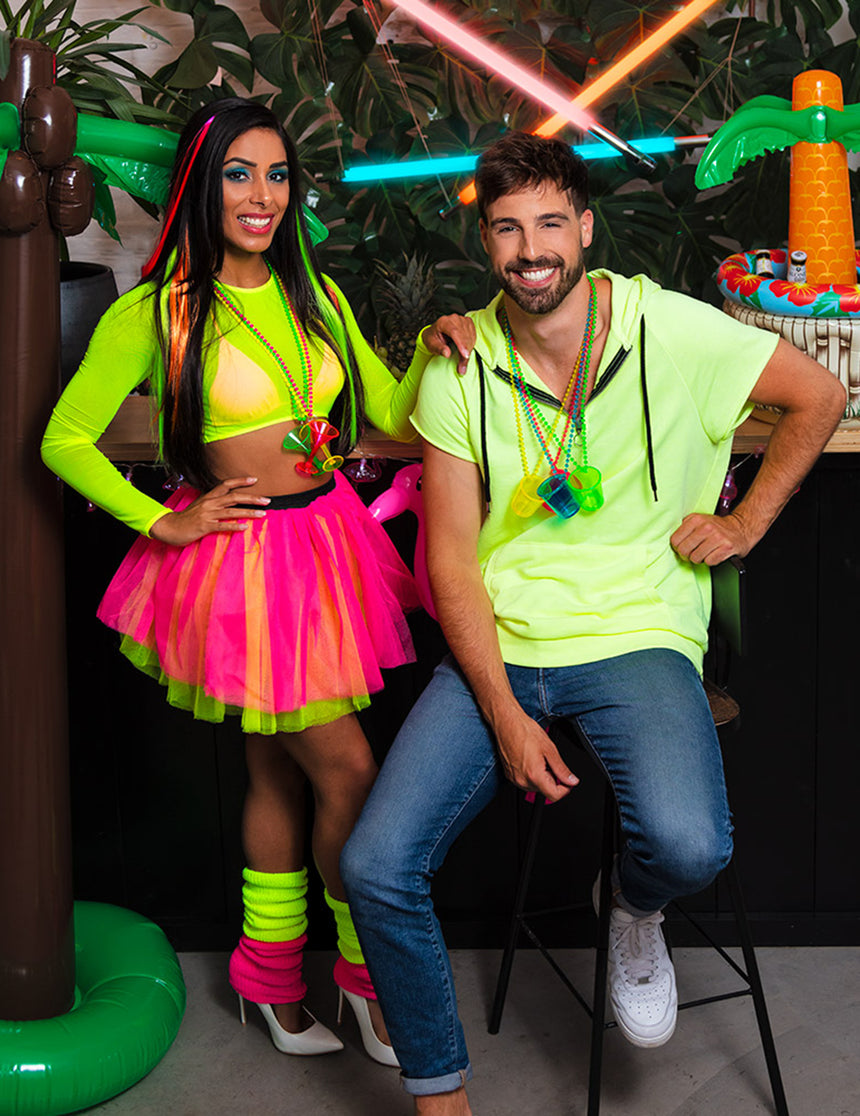 Jambières jaunes fluo femme