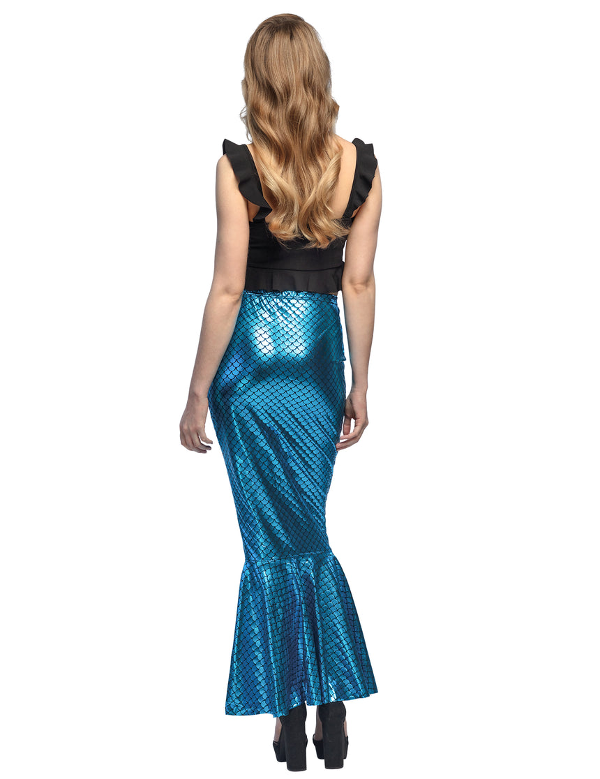 Jupe de sirène bleue adulte