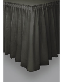 Jupe de table noire en plastique
