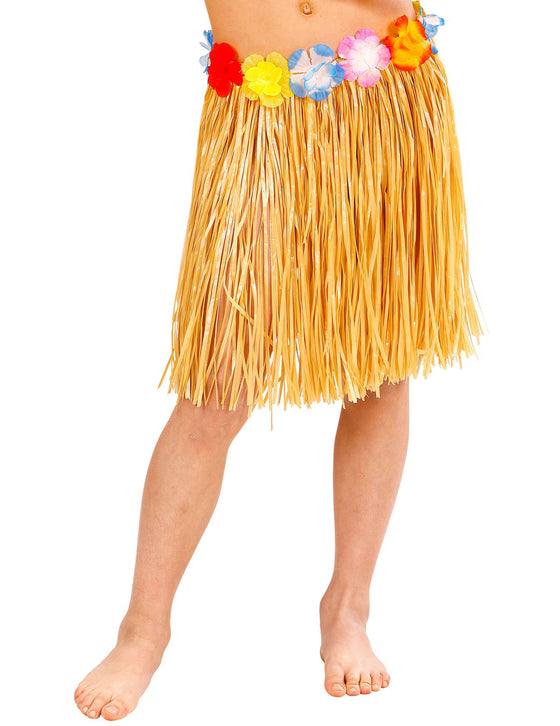 Jupe Hawaienne avec ceintures à fleurs enfant