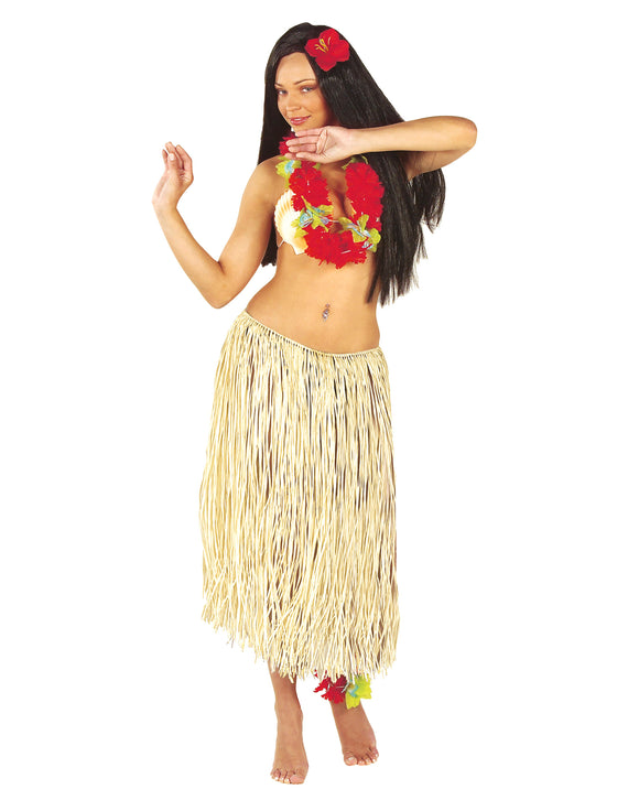 Jupe hawaiënne naturelle adulte