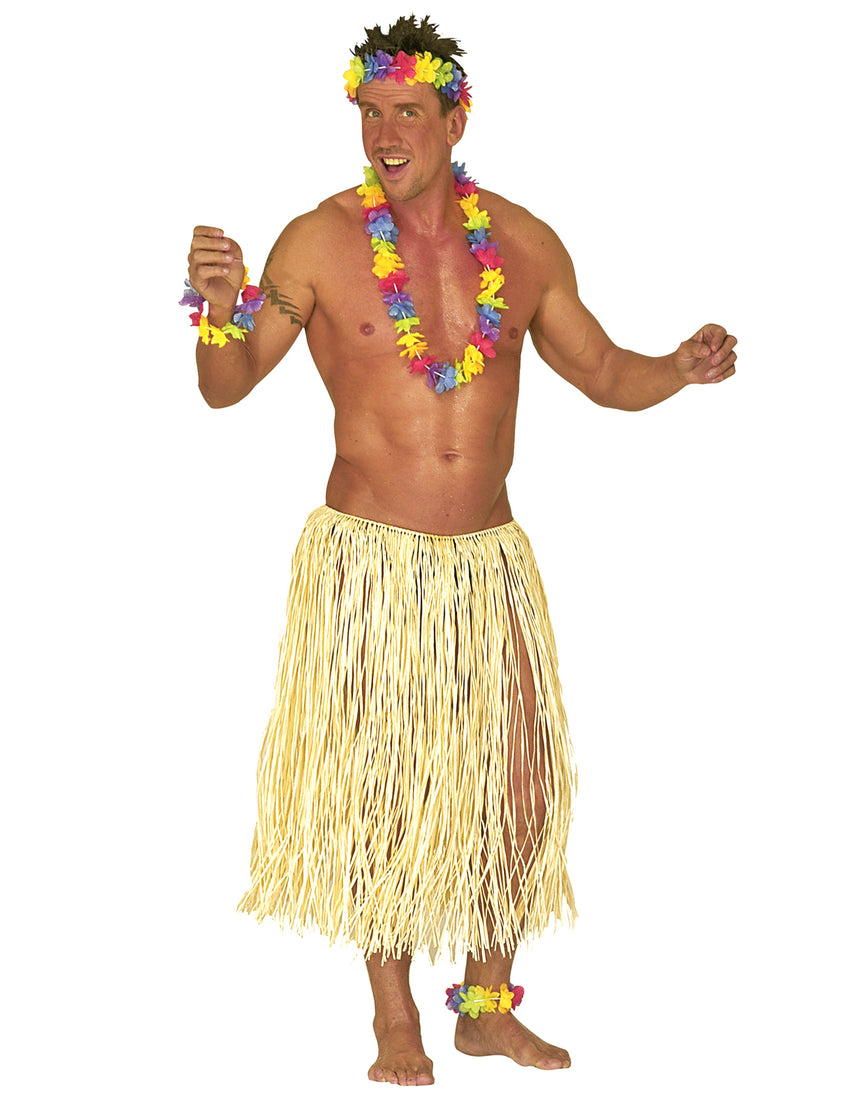 Jupe hawaiënne naturelle adulte