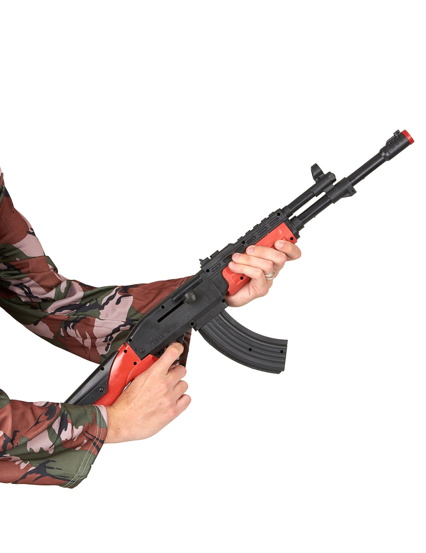 Kalachnikov de soldat en plastique adulte