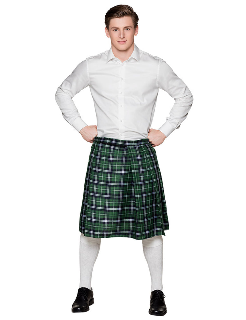 Kilt écossais vert homme