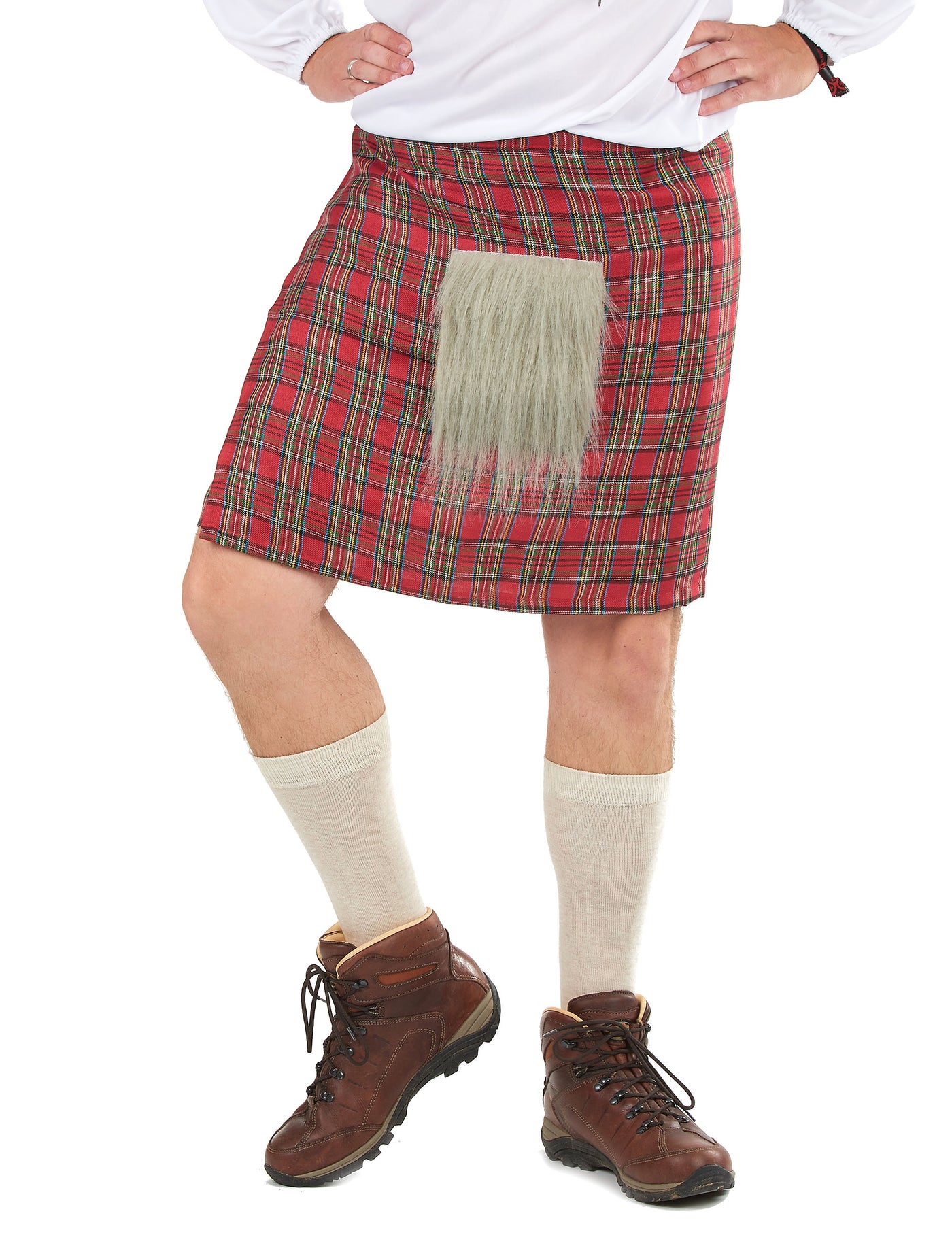 Kilt écossais avec fourrure adulte