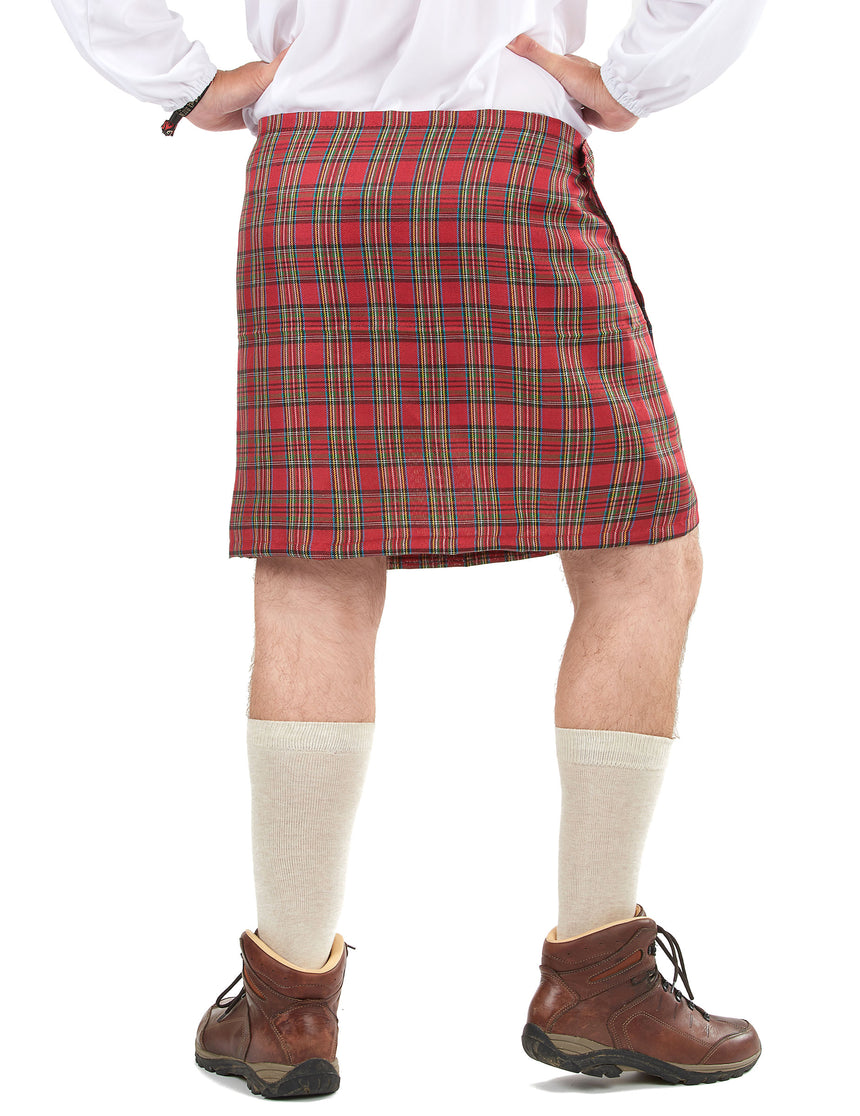 Kilt écossais avec fourrure adulte