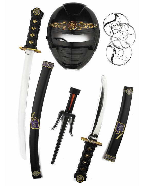 Kit accessoires armes et masque ninja enfant