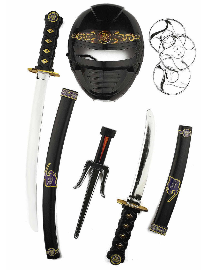 Kit accessoires armes et masque ninja enfant