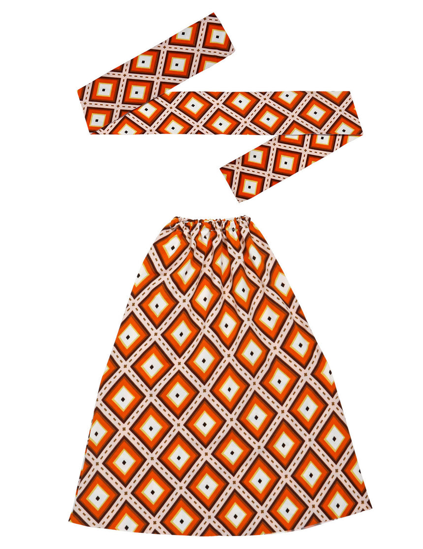 Kit bandeau et jambières années 70 losanges