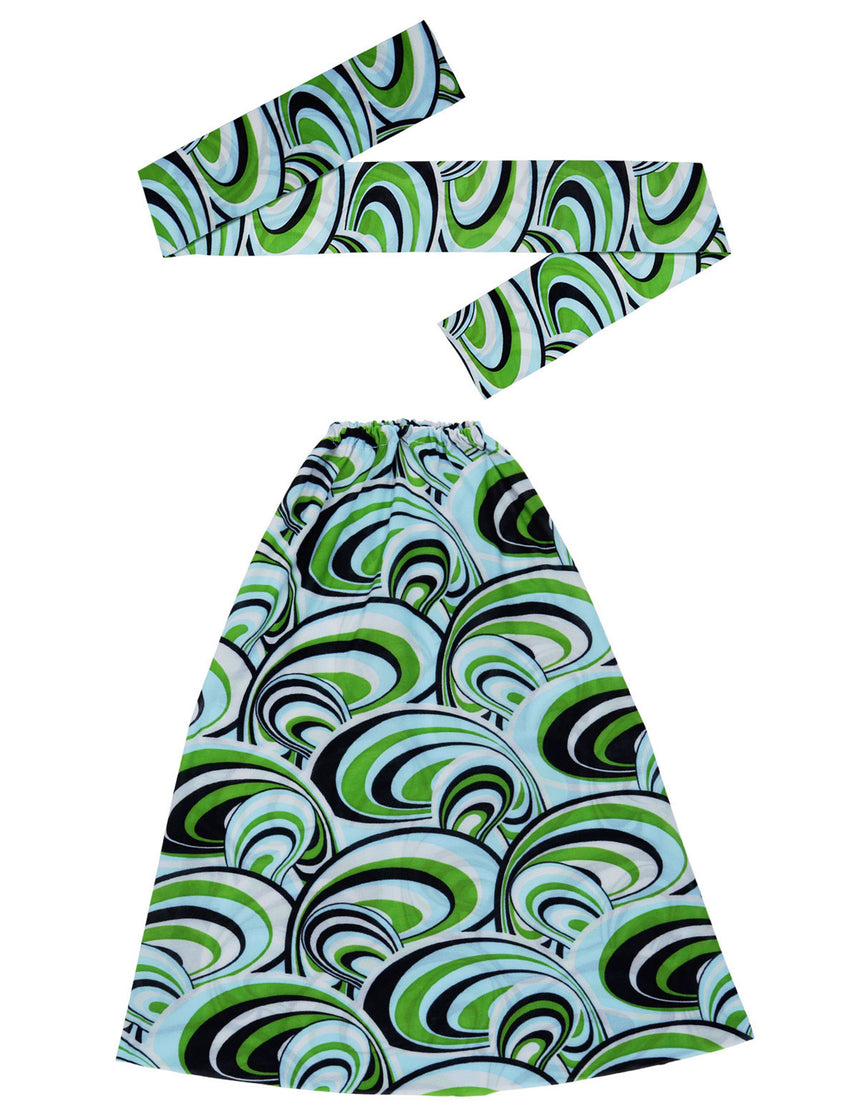 Kit bandeau et jambières années 70 waves