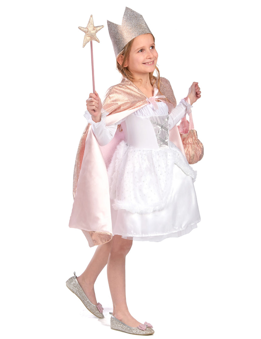 Kit cape et accessoires de princesse rose gold enfant
