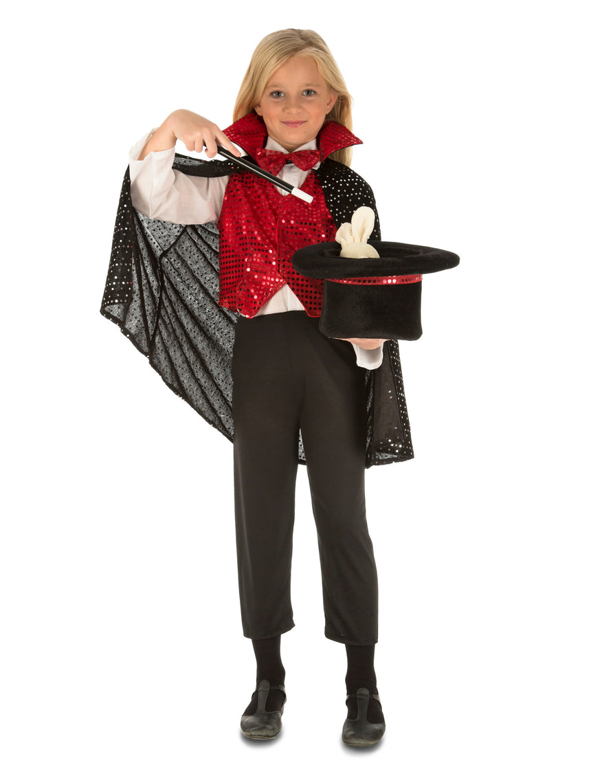 Kit déguisement avec accessoires magicien enfant