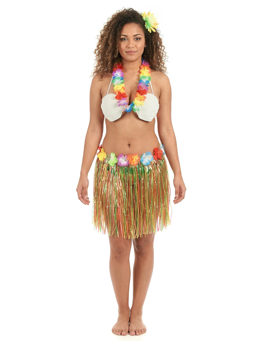 Kit déguisement Hawaï multicolore