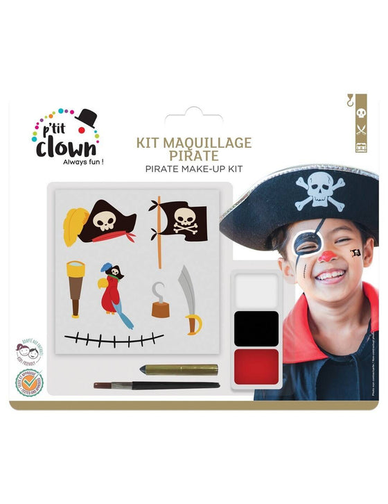 Kit maquillage avec tatouages pirate enfant